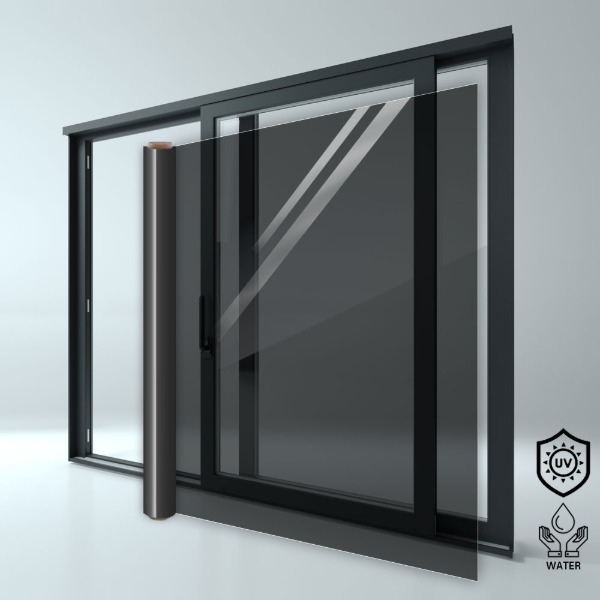 잇츠프라이스-에코필름 투명진블랙 창문단열 썬팅지 무점착필름 5M