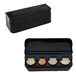 잇츠프라이스-자동차 동전 케이스 심플한 디자인 블랙 편리한 동전수납 동전정리